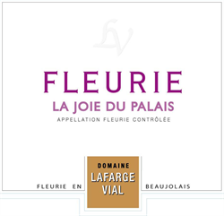 2019 Fleurie, La Joie du Palais, Domaine Lafarge Vial
